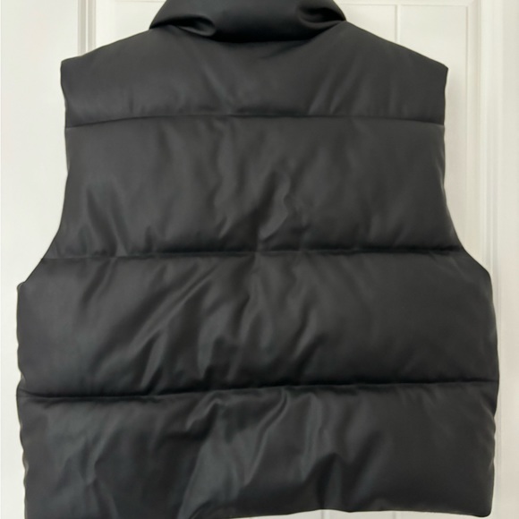 Zara Black faux Leather Vest - Picture 3 of 3